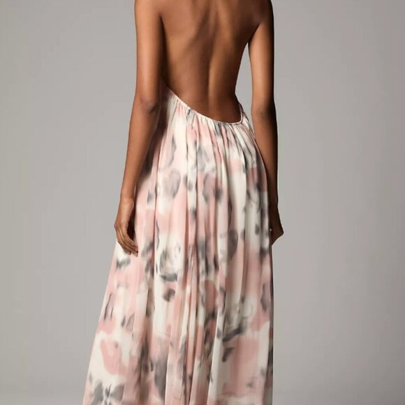 Meeve Halter Sheer printed Maxi Dress - Picture 2 of 4